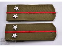 Офицерски пагони , лейтенант , БНА , соц