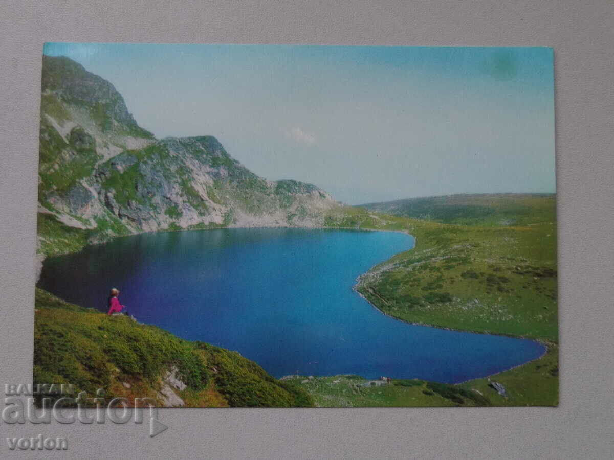 Картичка: Рила – езерото „Бъбрека“  – 1973 г.