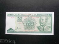 CUBA, 5 pesos, 1998, UNC