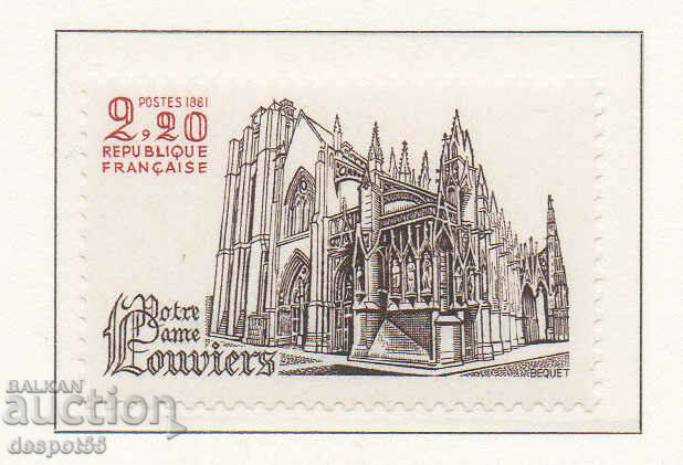 1981. Франция. Църквата Нотр Дам, Лувие.