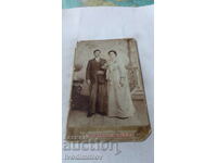 Снимка Младоженци 1903 Картон