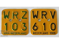 Регистрационен номер от мотопед - Холандия 2 броя
