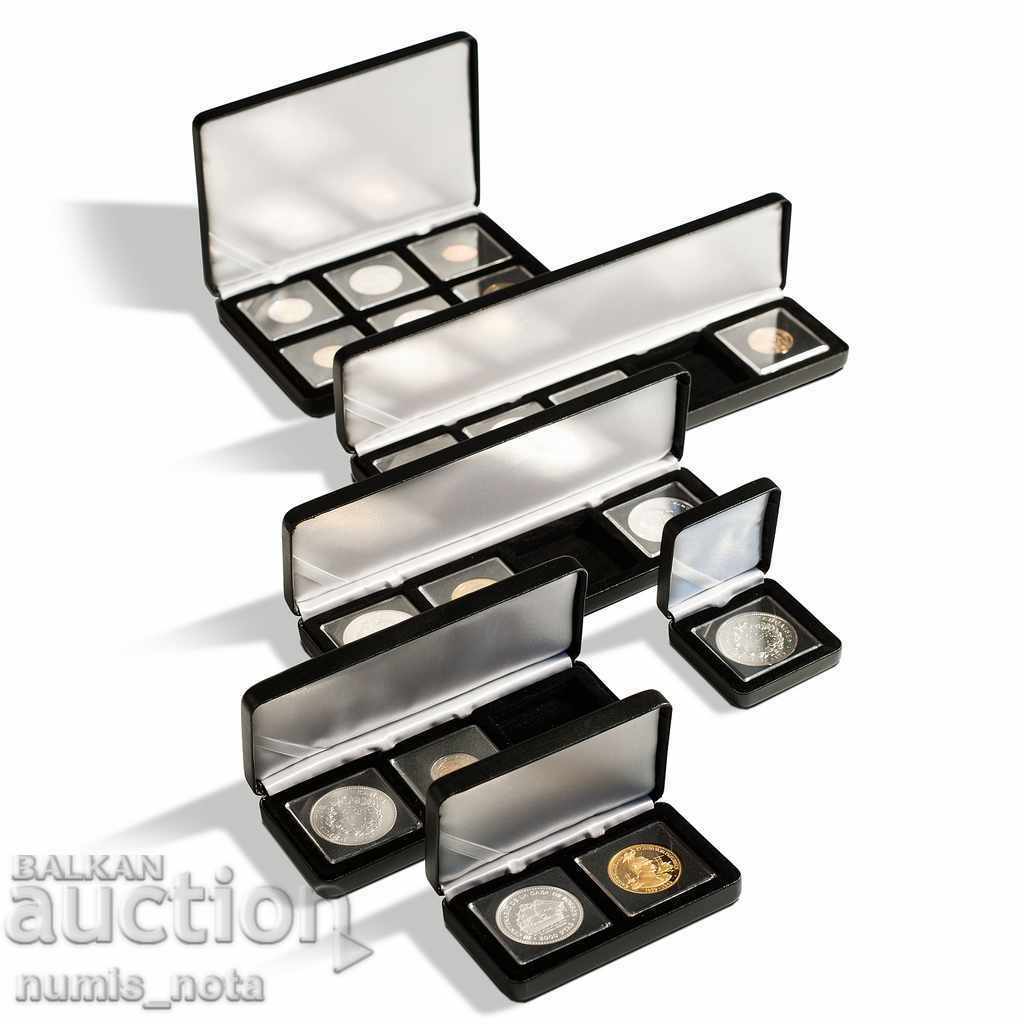 leather storage box for 3 coins in QUADRUM capsules with price 30.00 BGN | € 15.34 leather storage box for 3 coins in QUADRUM capsules with price 30.00 BGN | € 15.34