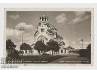 carte poștală veche anii 1930 Sofia, biserica „Sf. Alexandru Nevski"