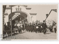 Bulgaria old photo 1930s Lovech, Red Cross parade
