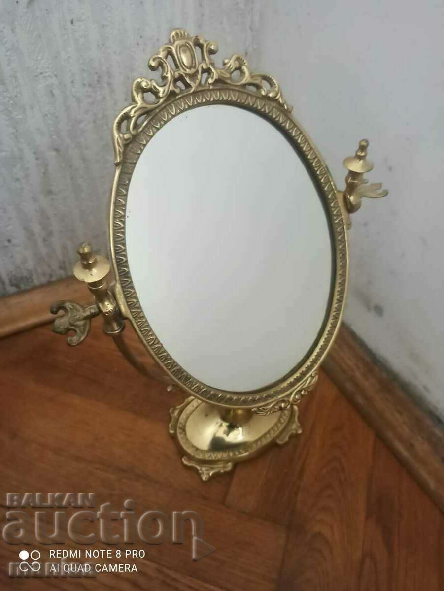 Antique baroque bronze mirror 19 c with price 229.00 BGN | € 117.09