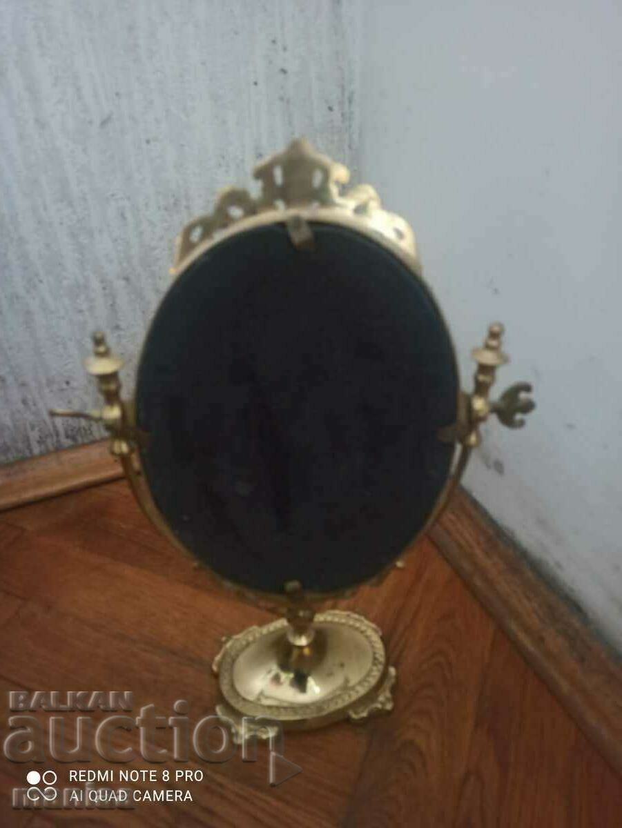 Auction  Antique baroque bronze mirror 19 c