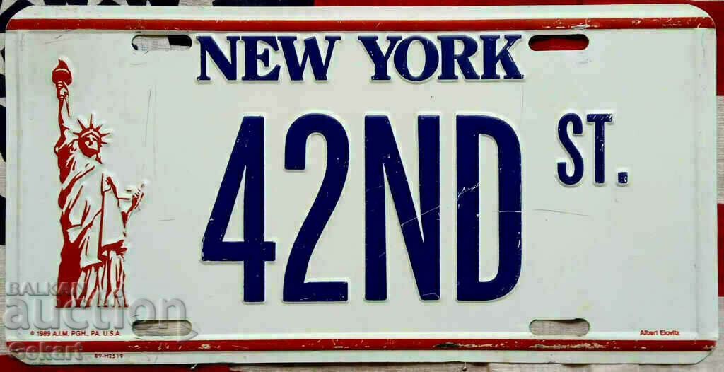 Metal Sign NEW YORK - 42ND ST.