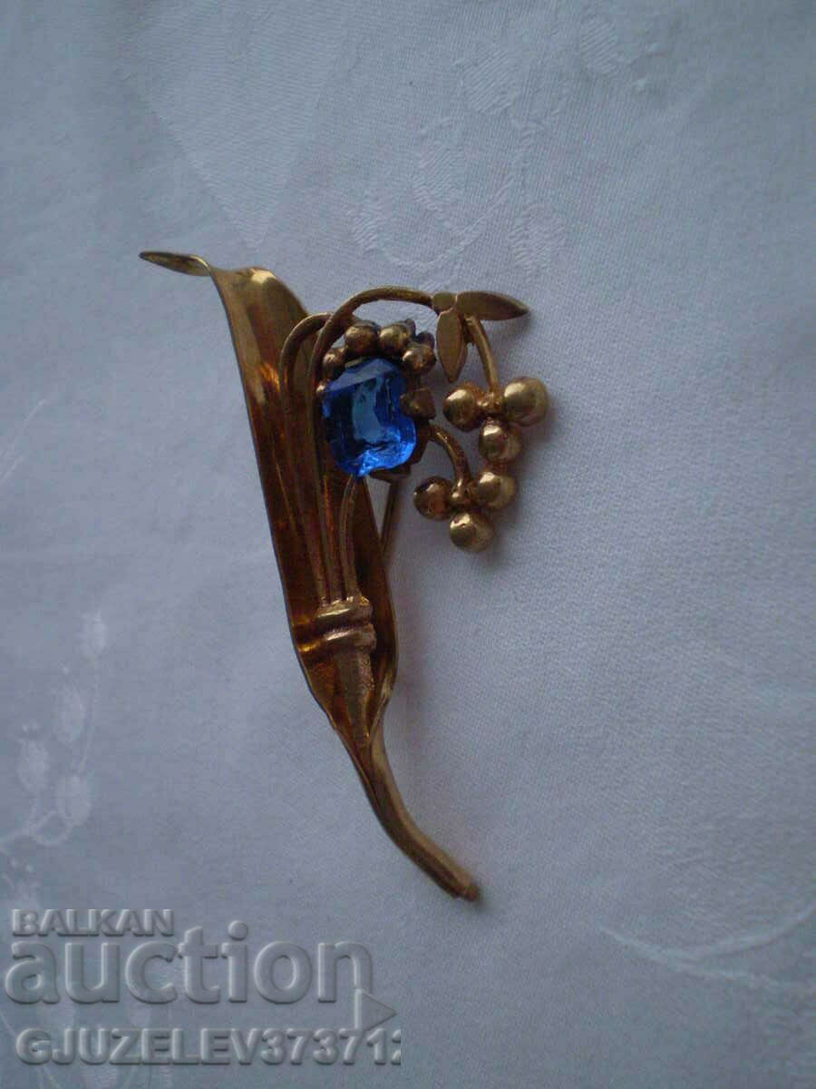 Auction Art Deco flower brooch 1920 Auction Art Deco flower brooch 1920