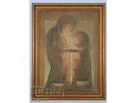 Painting by Dimitar Lalev "Motherhood - II"