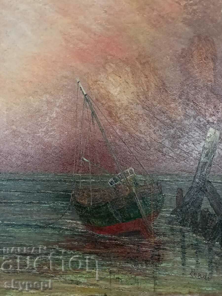 Πίνακας του Ferdi "Seascape" με τιμή 1100.00 BGN | € 562.42