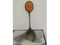 Souvenir spoon with porcelain