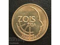 Slovenia. 5 tolars 1997. 250 years since the birth of Ziga. UNC.