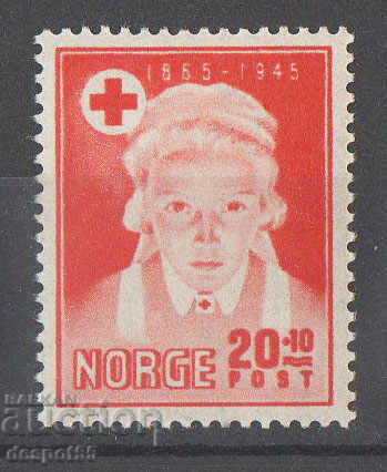 1945. Νορβηγία. 80η επέτειος του Νορβηγικού Ερυθρού Σταυρού.
