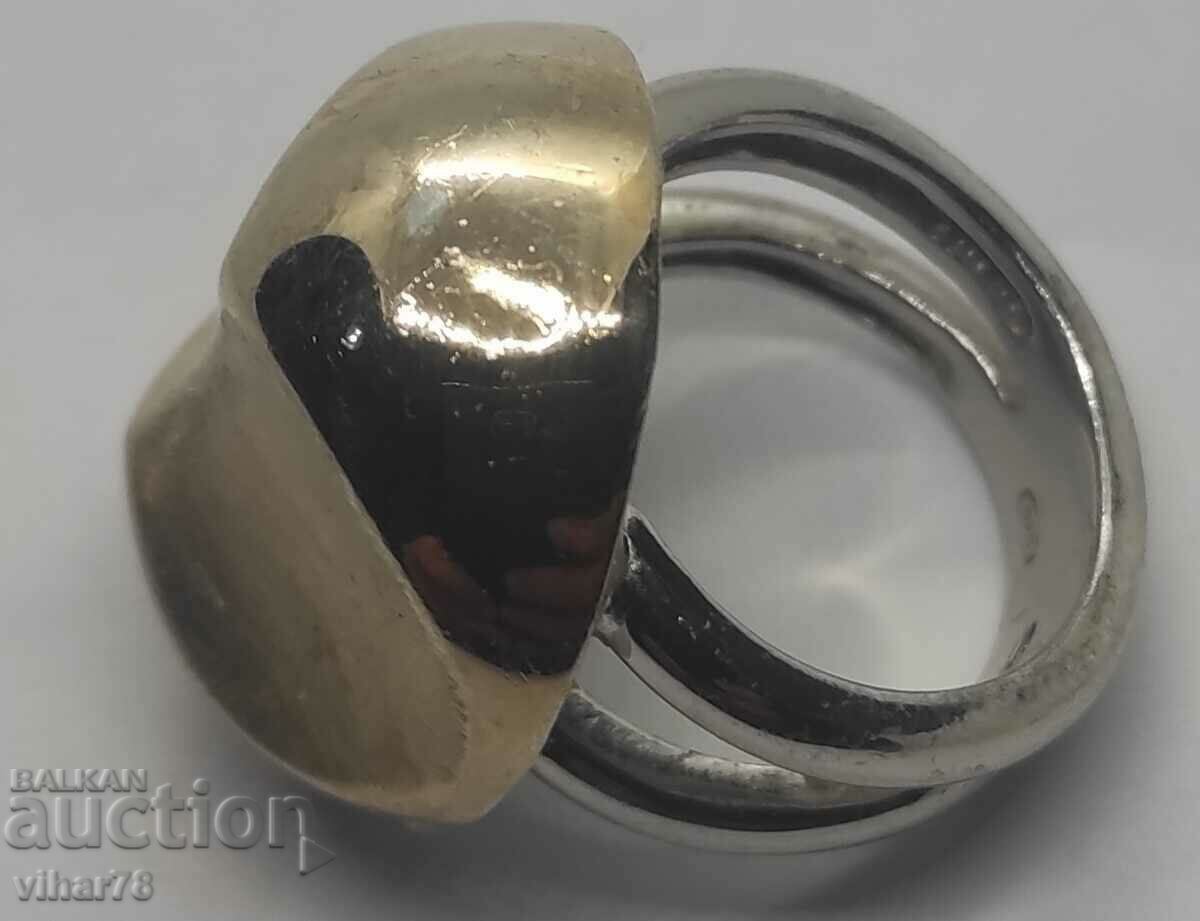 SOLID SILVER RING - 5