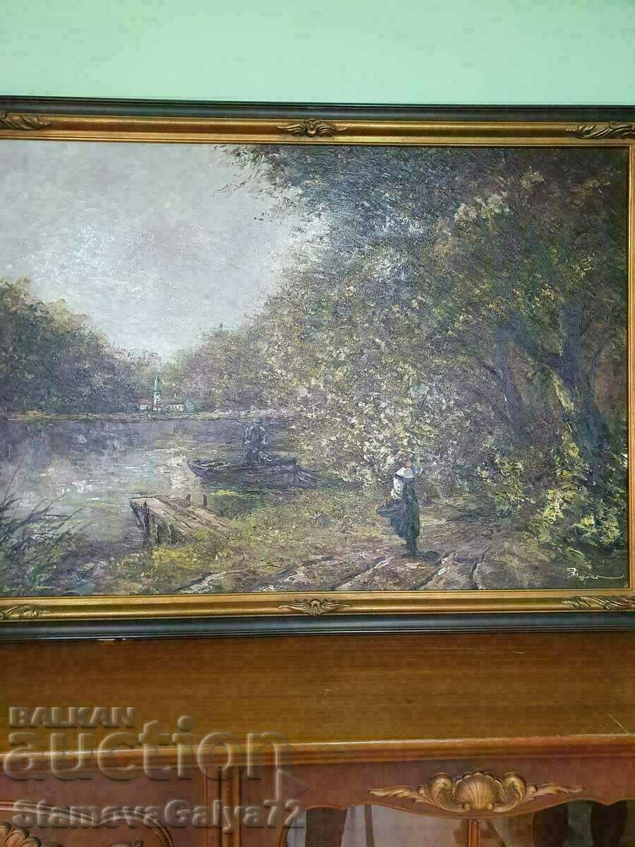 Pânză unică de pictură în ulei de autor antic cu preț € 1017.47 | 1990.00 BGN Pânză unică de pictură în ulei de autor antic cu preț € 1017.47 | 1990.00 BGN