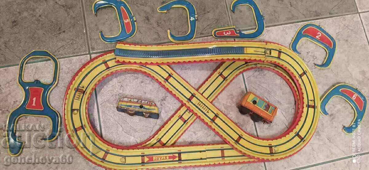Old sheet metal track, autobahn with reis Old sheet metal track, autobahn with reis