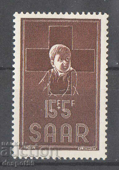 1954. Γερμανία - SAAR. Ερυθρός Σταυρός.