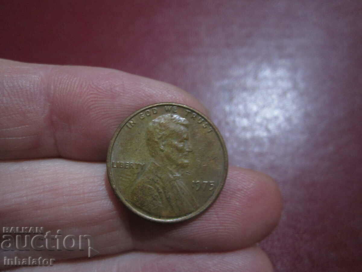 1975 год 1 цент САЩ