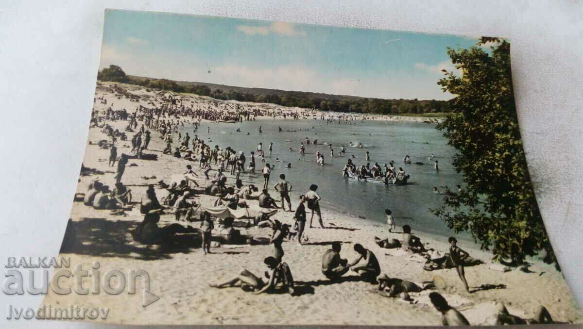 Καρτ ποστάλ Θέα από την παραλία Kiten 1962