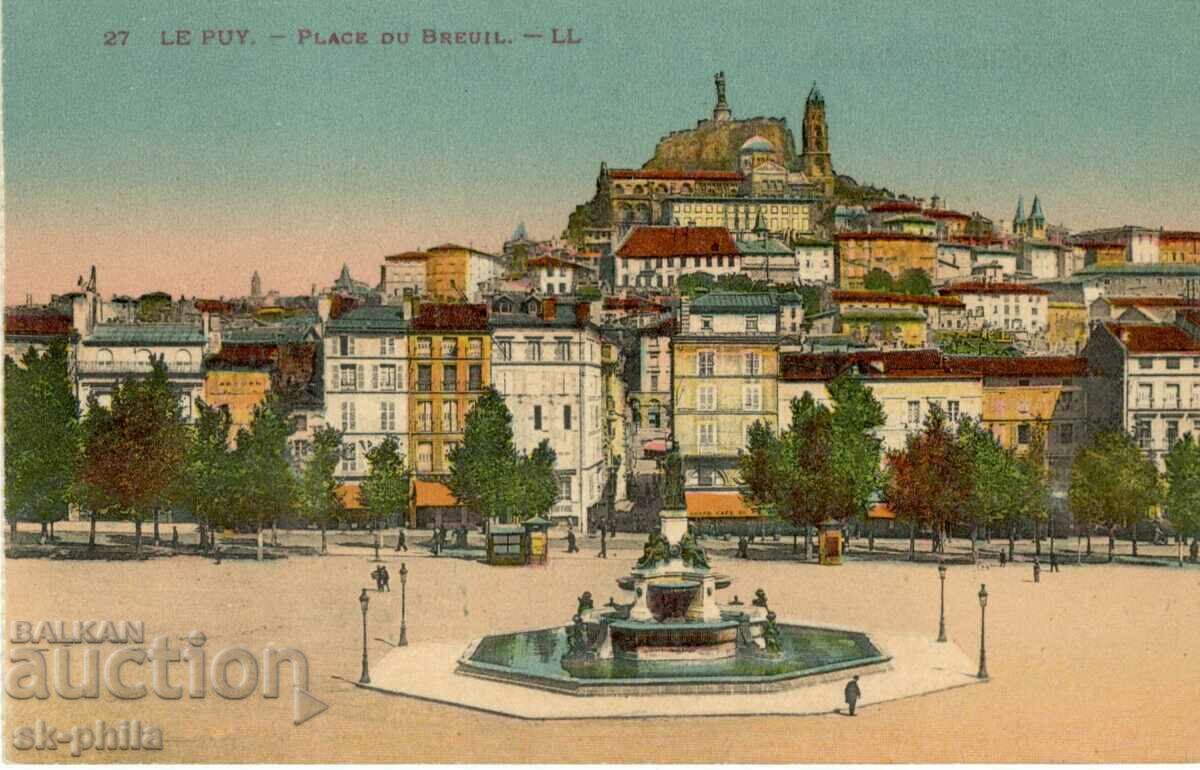 Παλιά καρτ ποστάλ - Puy, The Square