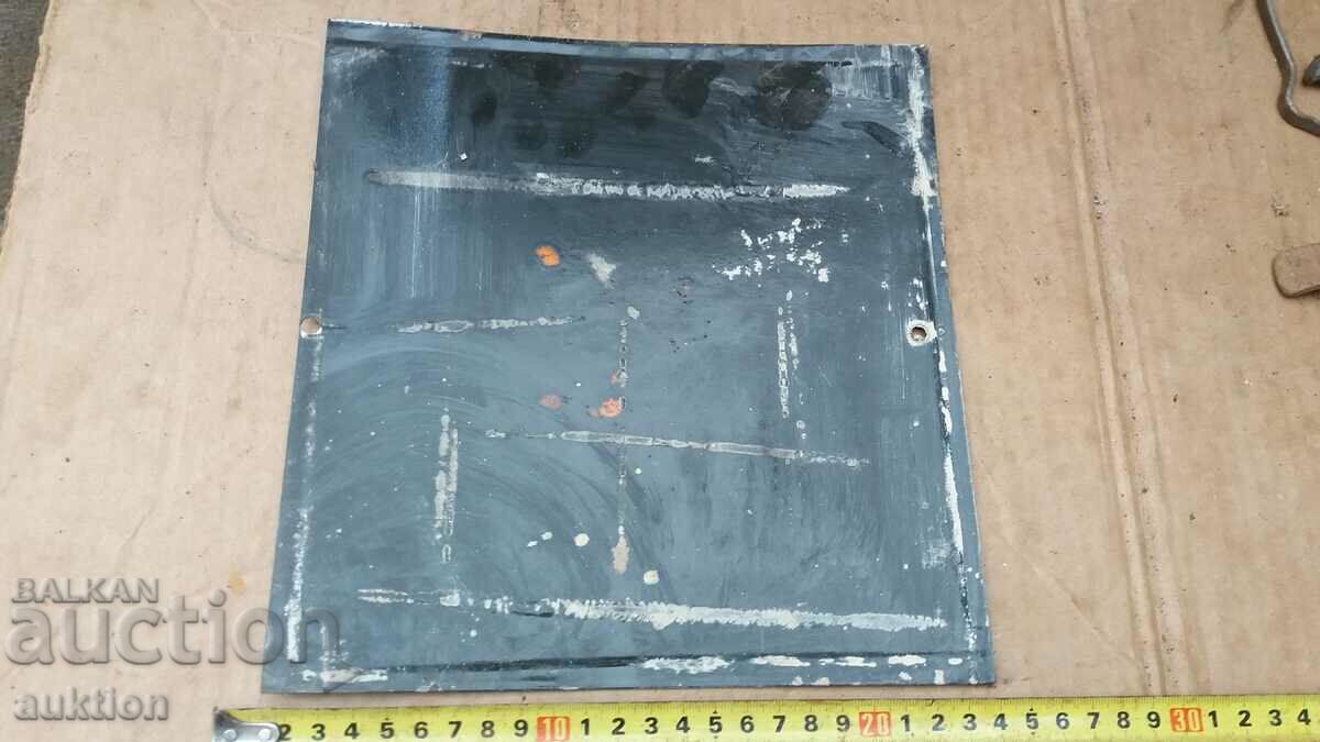 MASSIVE SOC. ENAMEL PLATE - FIRE EXTINGUISHER - RARE - 7