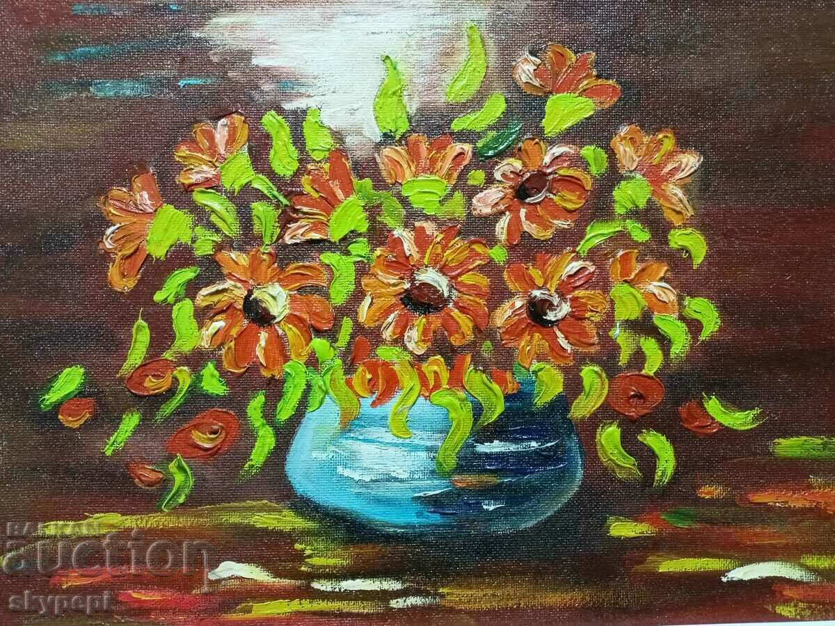 Lyuba Palikarova "FLOWERS" with price 2100.00 BGN | € 1073.71 Lyuba Palikarova "FLOWERS" with price 2100.00 BGN | € 1073.71