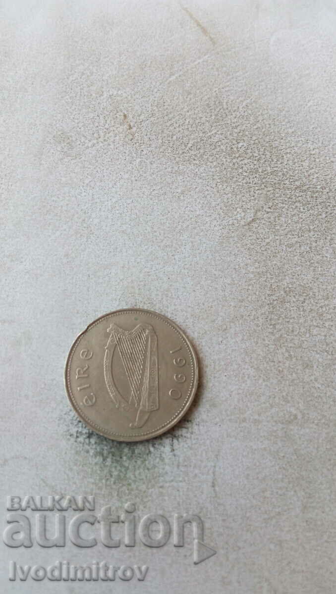 Ireland 1 pound 1990 with price 4.25 BGN | € 2.17