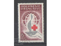 1963. Polinezia Franceză. 100 de ani Crucea Roșie Internațională.