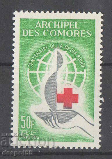 1963. Νήσοι Κομόρες. 100 χρόνια Διεθνής Ερυθρός Σταυρός.