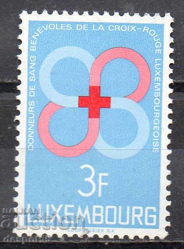 1968 Luxemburg. Donatorii la Crucea Roșie.