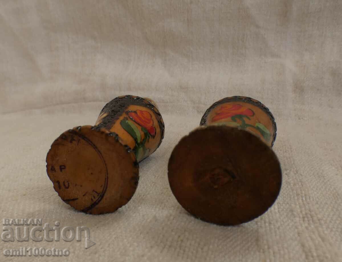 Delivery of Wooden bottles 2 pieces souvenir Bulgarian rose
