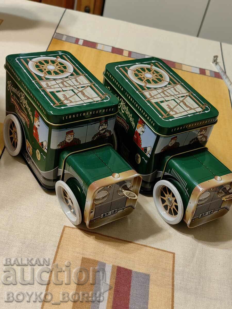 Two Nuremberg Gingerbread Music Boxes