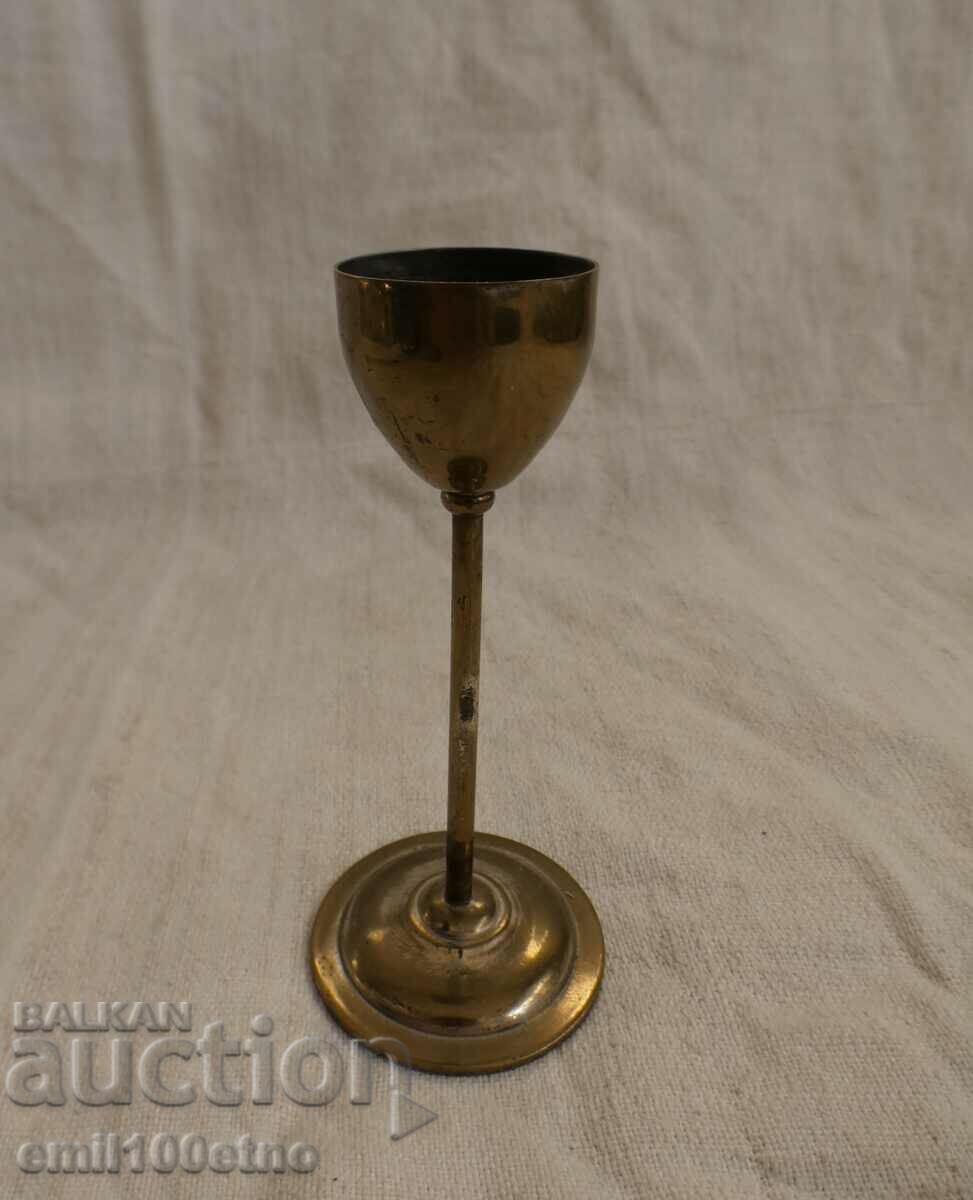 Brass cup with price 6.00 BGN | € 3.07 Brass cup with price 6.00 BGN | € 3.07