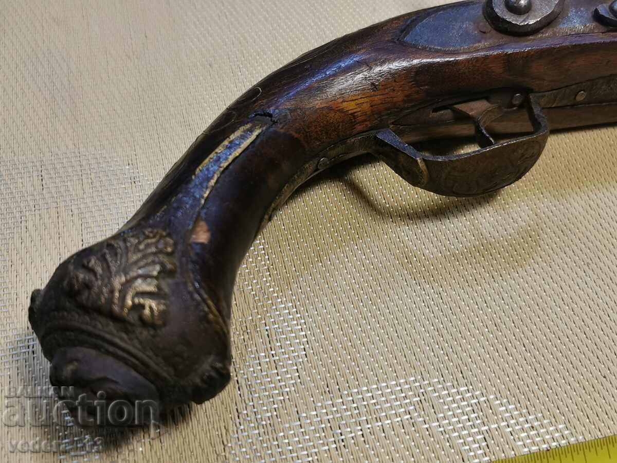 Auction flint cap gun Auction flint cap gun