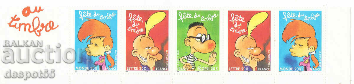 2005. Франция. Комикси - Ден на пощенската марка. Стрип.