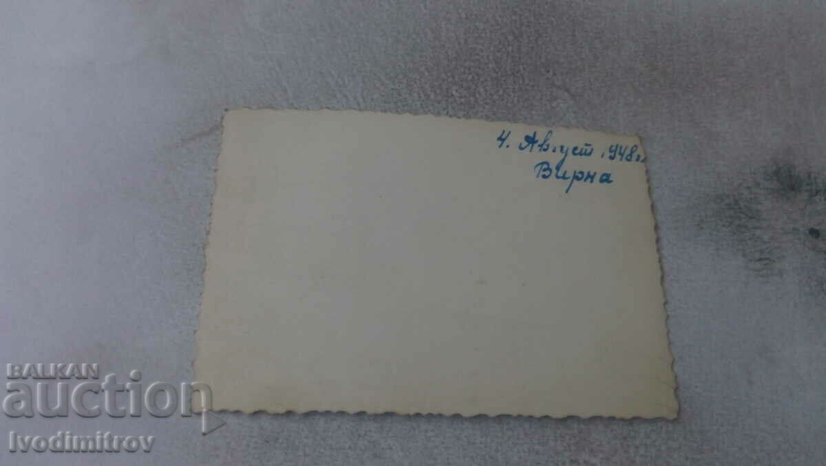 Photo Varna Man and woman on the beach 1948 with price 2.35 BGN | € 1.20 Photo Varna Man and woman on the beach 1948 with price 2.35 BGN | € 1.20