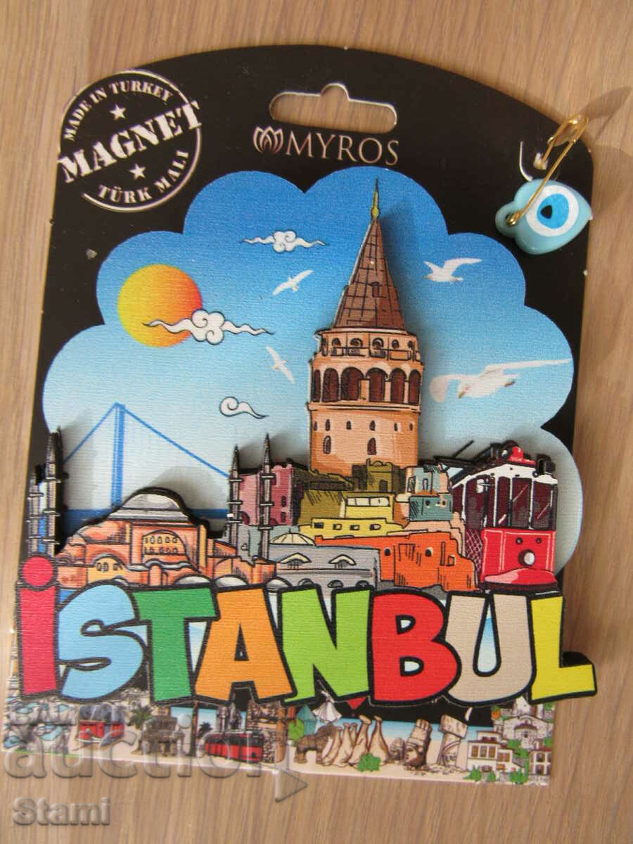 Authentic 3D magnet from Turkey, Istanbul with the eye of Nazar with price 13.30 BGN | € 6.80
