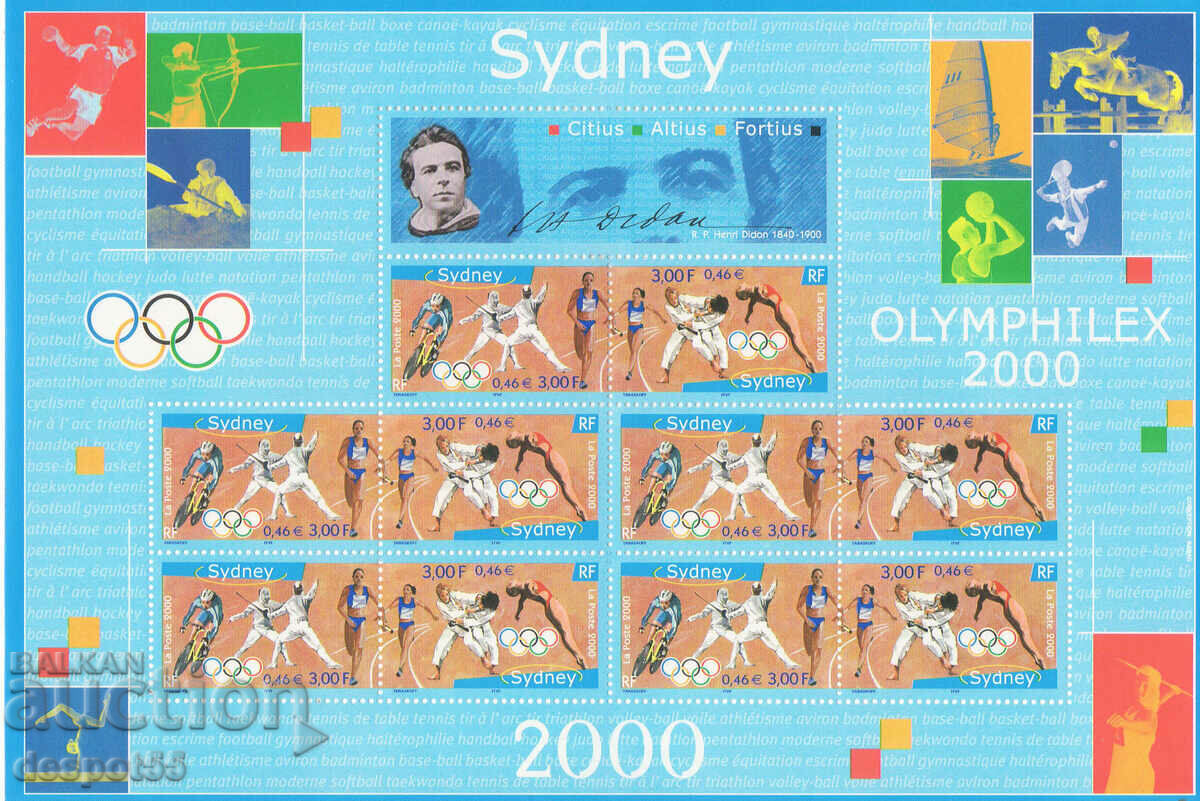2000. France. Summer Olympic Games "Sydney 2000". Block.