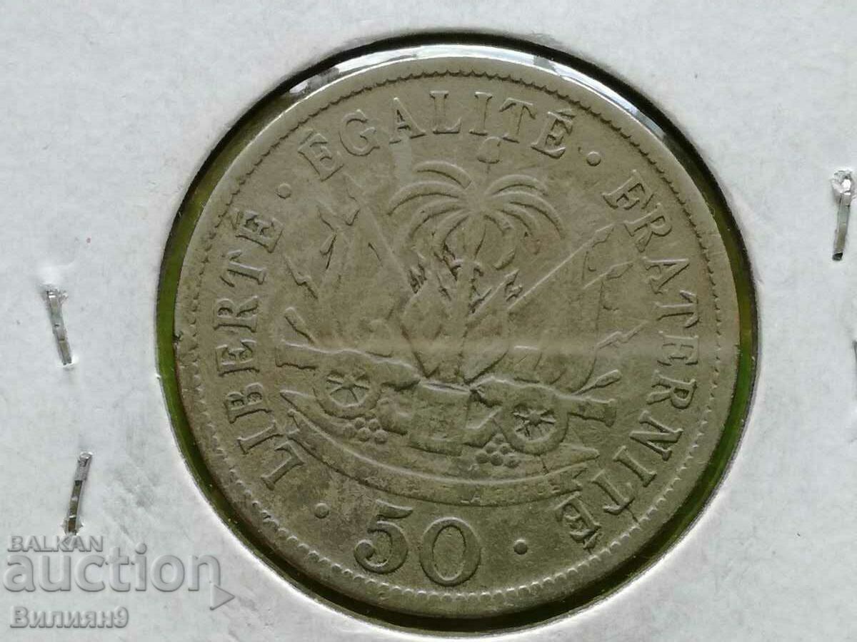 50 centimes 1908 Republica Haiti