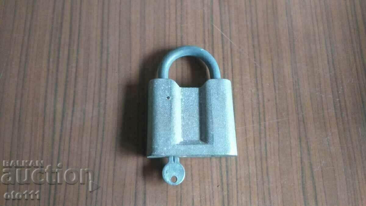 OLD LARGE RUSSIAN PADLOCK