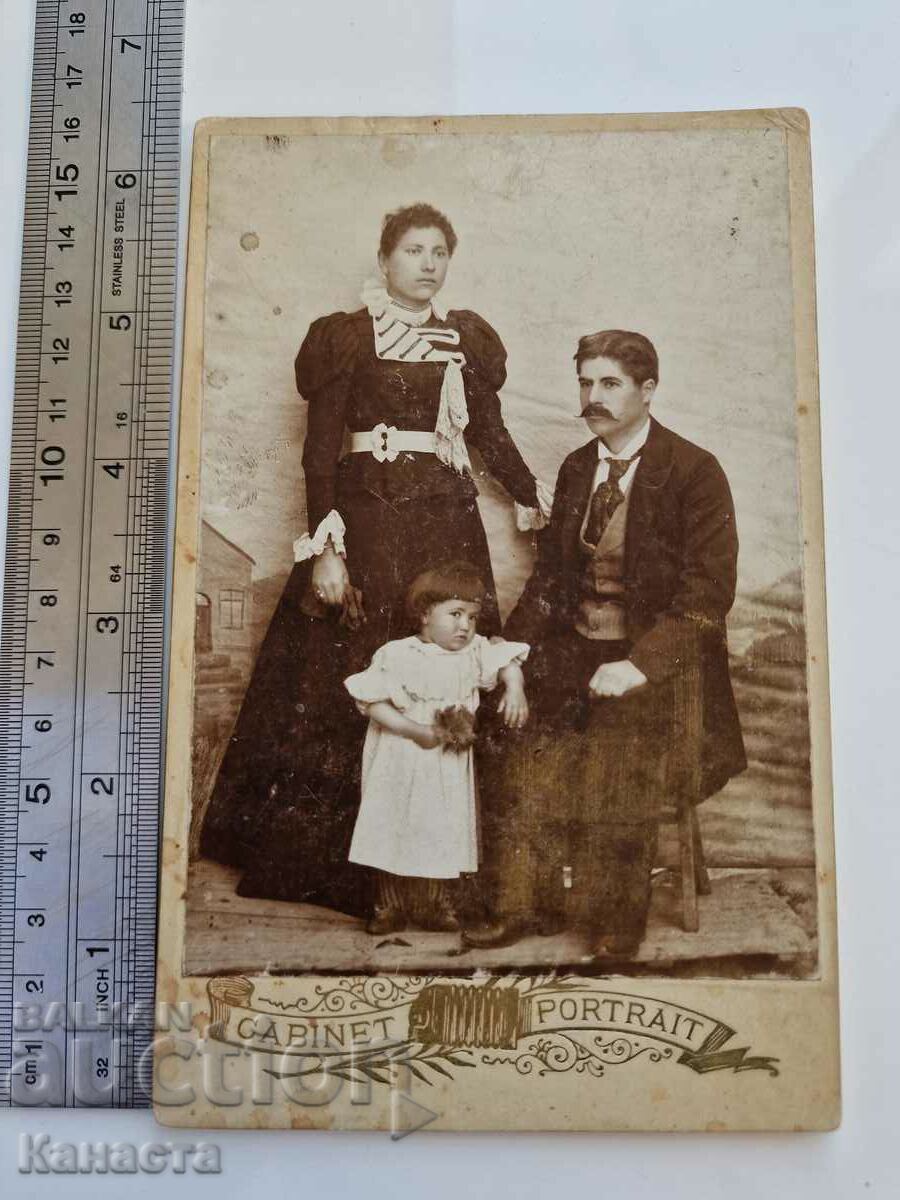 Old photo cardboard Family K 373