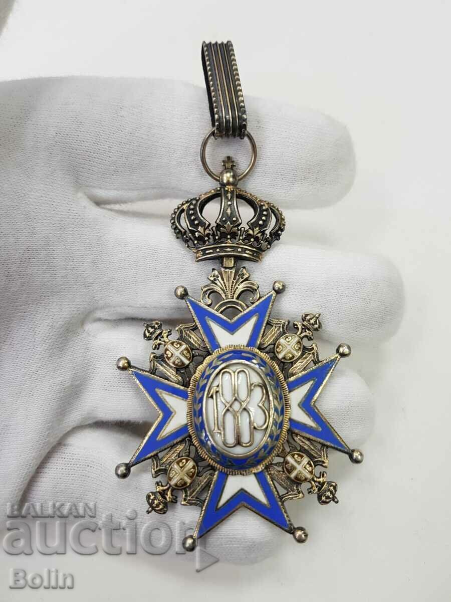Rare Serbian Royal Order of St. Sava 3 tbsp. - 5 Rare Serbian Royal Order of St. Sava 3 tbsp. - 5