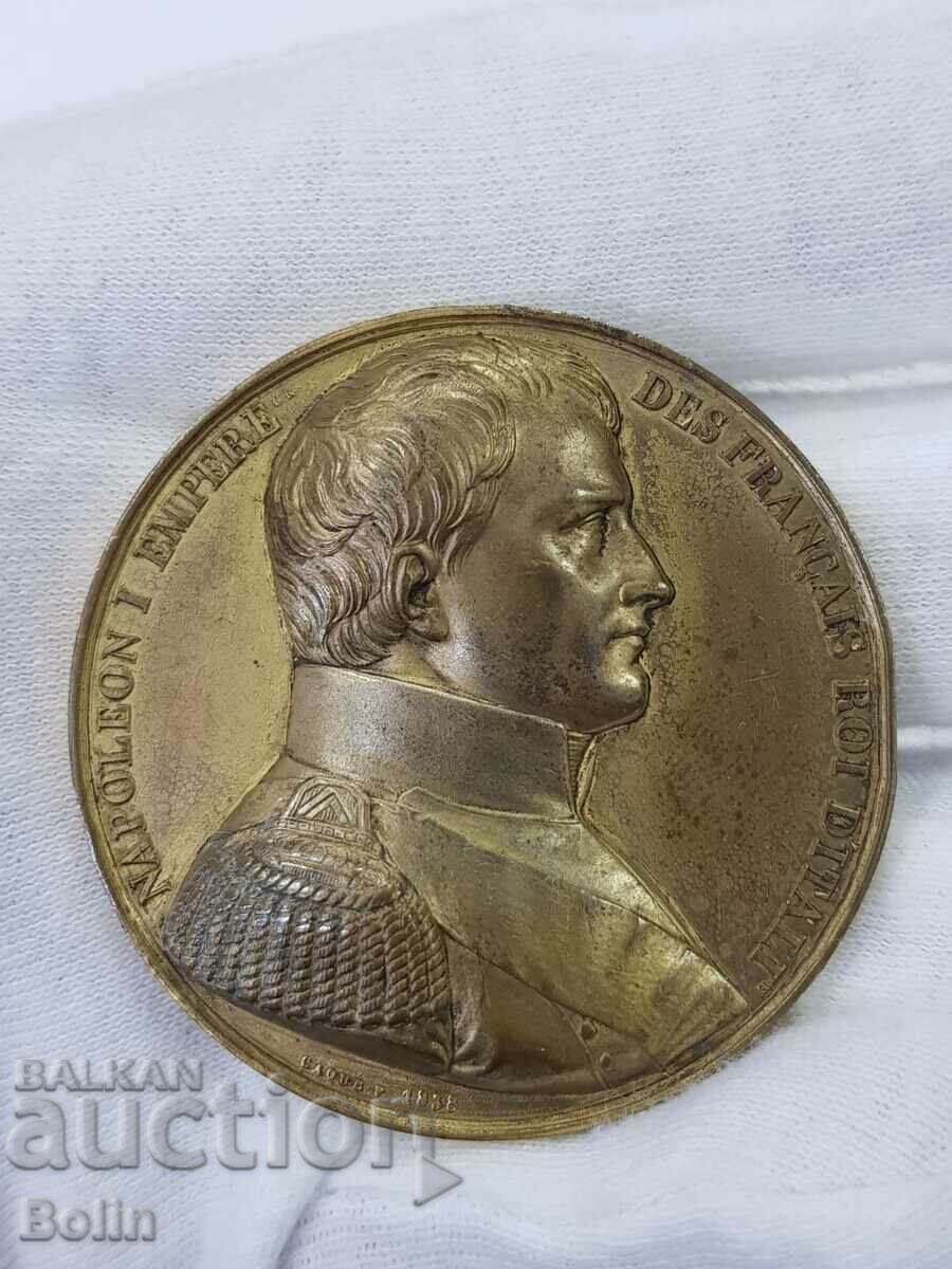 Foarte rară medalie de masă Napoleon Bonaparte 1838