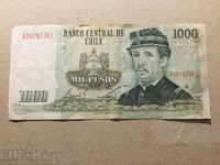 Χιλή 1000 πέσος 1989