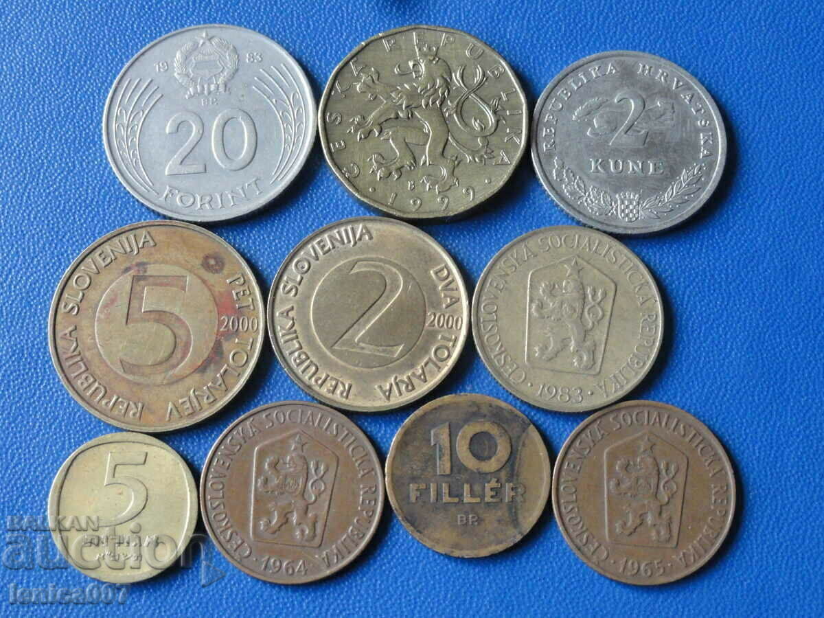 Доставка на Сборен лот монети (10 броя)