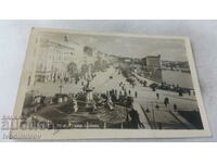 Postcard Split Mon. Cesma i Obala 1936