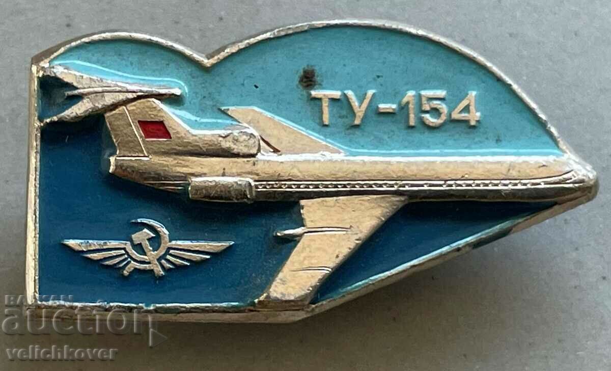 33914 СССР знак самолет модел ТУ-154