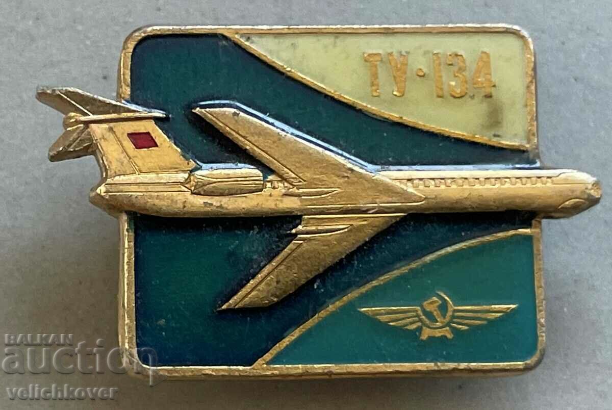 33917 USSR sign aircraft model TU-134