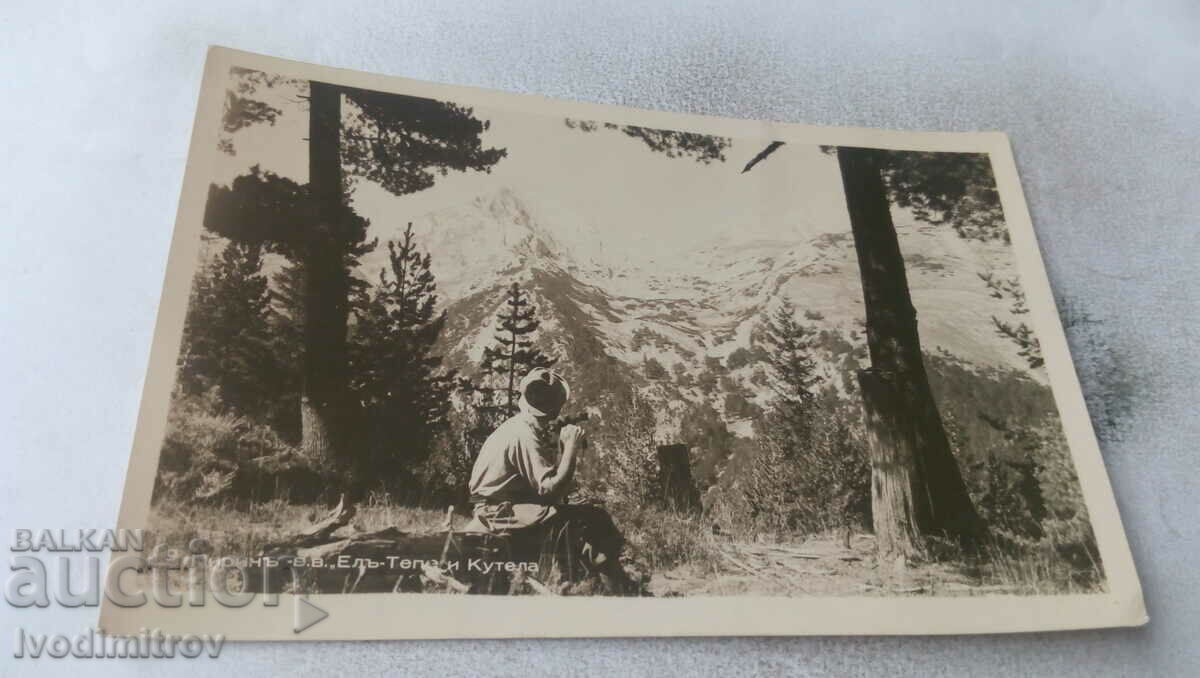 Carte poștală Munții Pirin El-Tepe și Kutela 1940